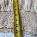 Ultra Pink  Tan Cropped Blouse Shirt size XL Photo 3
