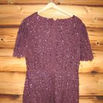 Mac Duggal  35109 Womens Purple Embellished Flutter Sleeve Gown Dress Photo 11