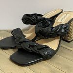 Antonio Melani Sandals Women’s Size 12 M Bannon Black Braided Woven Block Heel Photo 5