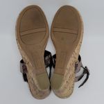 dexflex comfort Dex Flex T Strap Metallic Thong Wedge Sandal Gem Stone Jeweled Size 8.5 Photo 7