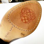 Vince Camuto Erro Taupe Colorblock Peep Toe Sandal Women’s Size 6.5 Soft Leather Photo 7