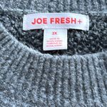 Joe Fresh  Striped Black and Gray Sweater SZ: 2X Photo 4