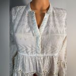 Elan  Cream Long Sleeve Tiered Dress Photo 4