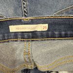 Levi's Cutoff Shorts Sz 25 710 Super Skinny Blue Medium Wash Tight Hottie Sexy Photo 2