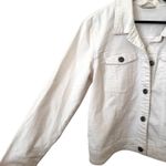 Noisy May  Denim Cropped Jacket White Large Photo 5