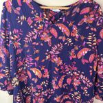 BeachLunchLounge  XL Dress Floral Print 3/4‎ Sleeve Boho Relaxed Fit Photo 1