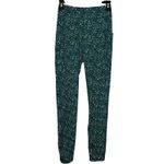 Pop Fit Teal Green with‎ White Specks Ankle Leggings Small Photo 1