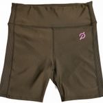 Peloton  Women's Brown High-Waisted Shorts Brown Size XL Photo 3