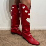 Coconuts by Matisse Red Heart Cowgirl Boots Sz 43 Photo 1