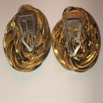 Vintage Gold/Brass Tone Plastic Shoe Clips Photo 4