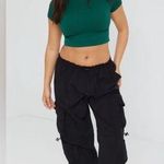 Garage Like New The Chloe Nylon parachute pants by size small in black, sold out Photo 0