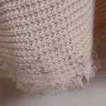 Free People Womens Pullover Sweater Ivory Cold Shoulder V Neck Ribbed Fringe S Photo 11