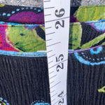 Chico's Black Multi Colored Floral Skirt Size 10/ Small Medium Photo 4