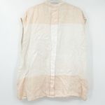 Oska Womens Lagenlook‎ Relaxed Beachy Linen Button Up Sleeveless Shirt Top 8/10 White Size 2 Photo 5