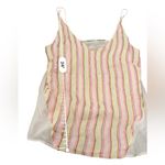 J Brand RTR  Silk Blend Multicolor Striped Tank‎ Top Sz S Photo 7