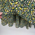 Truly 4 You Boho Country Maxi Skirt Lemon Floral Print Tie Waist Womens Size S Yellow Photo 3