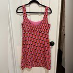 Diane Von Furstenberg  Pink Geometric Tank Top Size 6 Photo 4