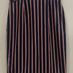 Navy and White Striped Women's Skirt Blue Size XS Photo 0
