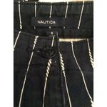 Nautical Navy blue White Rope Design Shorts Size 6 Womens Twill Stretch Photo 7