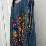 Francesca's Embroidered Denim Skirt Photo 2
