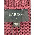 Bardot NWT  Women M Knit Pullover Sweater Dress Burgundy Cable Knit Long Sleeve‎ Photo 4