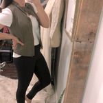 Cache  olive green utility military vest small zip up Photo 3