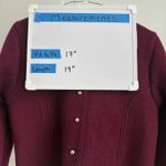 The Eagle's Eye Vintage Womens Boiled Wool Cardigan Sweater Burgundy Size 8 NWT Purple Photo 9