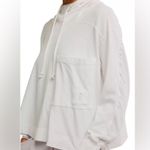 Free People NWOT  Hot Shot Oversized Hoodie ~ White ~ S~ 💟🤍 Photo 8