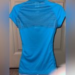Adidas  Climalite Women's Vivid Blue Short Sleeve Workout Tee Photo 2