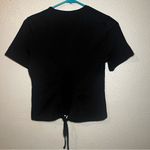 Proenza Schouler  WHITE LABEL KEYHOLE T-SHIRT BLACK SIZE SMALL Photo 2