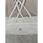 Lululemon  Energy High-Neck Longline Tough Bra Medium Support Size 4 White Photo 3