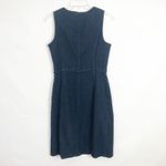 Andrew Spencer Denim Dress Womens 8 Minimalist Feminine Romantic Western Country Blue Photo 5
