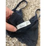 Soma Triangle Lace Trim Black Bralette Womens Sz Large Photo 5