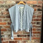 Anthropologie Maeve  Seersucker Vest Cover Up, One Size Photo 1