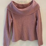 If It Were Me Pink Cowl Neck Sweater Photo 0