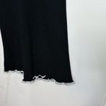 See By Chloe Women's Black Sweater Wool Ruffle Tie Back Mini Dress Size Medium Photo 11