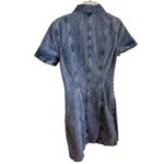 Pilcro  Anthropologie Short-Sleeve Denim Button-Front Mini Dress 4 Photo 3