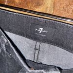 7 For All Mankind  Black Wash Denim High Waist Ankle Super Skinny Stud Jeans 24 Photo 3