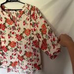 Rose + Olive Floral Boho Women Top 1X Smocking Cottage Spring Soft Girl Peasant Photo 9