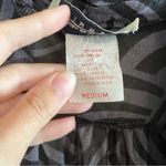 Oscar de la Renta ✨ Vintage  Women’s Black Gray Patterned Sheer Swim Cover Up Med Photo 3