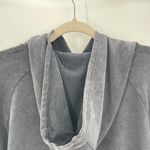 Butter Supersoft Women's Charcoal Gray Rhinestone Thumbhole Hoodie Size Large Photo 7