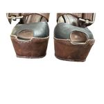 Marni Black/Brown Leather Mary Jane Peep Toe Platform Pumps Size 371/2 Black Photo 3