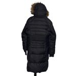 Andrew Marc  Womens Down Puffer Coat‎ Long Winter Jacket Fur Hood Black Size L Photo 2