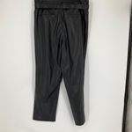 Paige faux Leather Womens Pants Size 12 Kina belted black soft high rise dress Photo 5