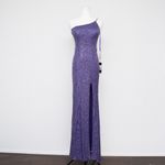 La Femme Le Femme Sequin One Shoulder Gown Photo 1