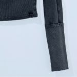 We The Free Free People  Washed Gray Long Sleeves Ribbed Gigi Top Size Small Photo 5