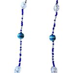 VTG Handmade Blue Beaded Eyeglass Holder Reading Glasses Jewelry New 28 in L Photo 7