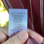 Parisian Women's Striped Shirt Dress Size 6 In Wine. NEW. Photo 8