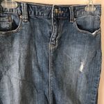 Gap Factory Denim Pencil Knee Length Modest Skirt Blue Size 0 Photo 1