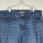 Riders By Lee Mid-Rise Straight Leg Medium Wash Jeans Stretch 16 Long 16L Plus Photo 1